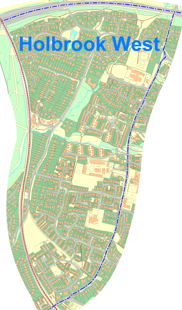 Map Showing Holbrook West Ward